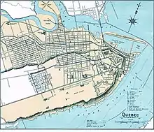 Plan de Québec en 1906.