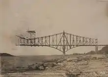 Pont de Québec, début des travaux 1907