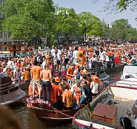 La fête de la Reine à Amsterdam, en 2011.
