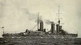 vue de profil du HMS Queen Mary