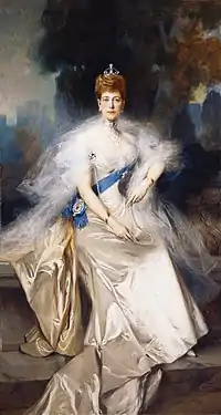 La Reine Alexandra (1908), Londres, palais de Buckingham.