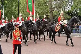 Escorte à cheval des Life Guards.