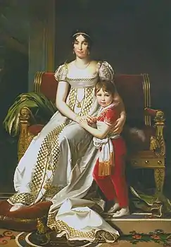 Hortense de Beauharnais et son fils Napoléon-Charles, par François Gérard, 1806.