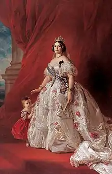 Portrait de la reine Isabelle II d'Espagne (1852).
