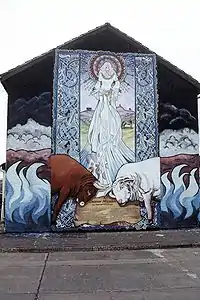 La reine Maeve. Ardoyne, North Belfast. 2002.