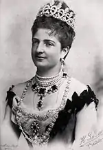 Portrait de la reine Marguerite de Savoie.