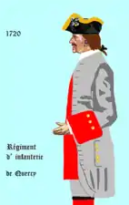 régiment de Quercy de 1720 à 1734