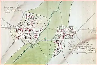 L'Hallue entre les villages de Querrieu et de Pont-Noyelles en 1767.