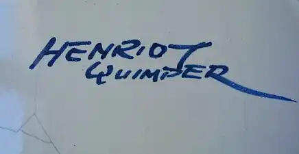 Signature « Henriot », après 1922.