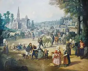 Louis Caradec, Fête bretonne (vers 1850).