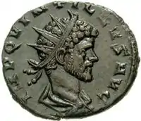 Antoninianus à l'effigie de Quintillus.