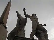 Les Dompteurs de chevaux, au Quirinal à Rome.