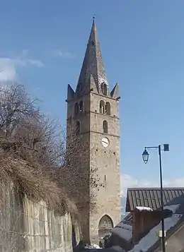 Clocher de l'église Saint-Pélade.