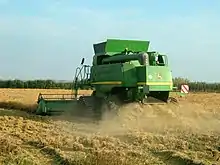 Récolte du riz en Camargue.