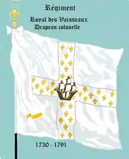 drapeau colonel de 1730 à 1791