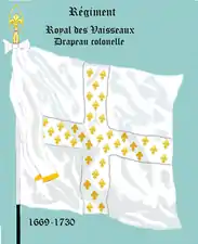 drapeau colonel de 1669 à 1730