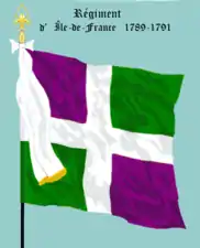 régiment d’Île-de-France de 1762 à 1791