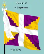 régiment d’Angoumois de 1684 à 1791