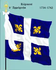 régiment d’Appelgrehn de 1734 à 1742