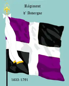 régiment d'Auvergne de 1635 à 1791