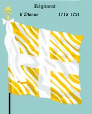 régiment d’Olonne de 1716 à 1721