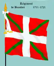 Régiment de Beaufort de 1711 à 1721