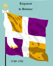 régiment de Belsunce de 1749 à 1761