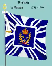 régiment de Bentheim de 1751 à 1759