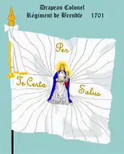 drapeau Colonel du régiment de Brendle de 1701 à 1738