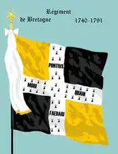 drapeau d’Ordonnance de 1740 à 1791