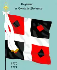 régiment du Comte de Provence de 1770 à 1774