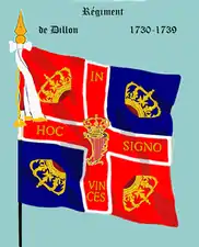 régiment de Dillon de 1730 à 1739