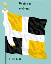 Régiment de Gensac de 1745-1748