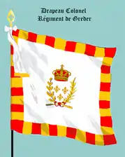 drapeau Colonel du régiment de Greder
