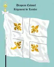 drapeau Colonel de 1690 à 1760