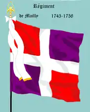 régiment de Mailly de 1745 à 1758