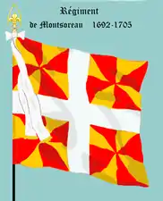 régiment de Montsoreau de 1692 à 1704