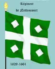 régiment de Nettancourt de 1629 à 1652