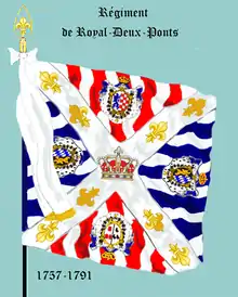 Royal Deux-Ponts drapeau d' ordonnance