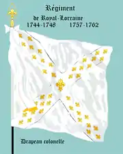 régiment Royal-Lorraine drapeau colonel