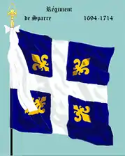 régiment de Sparre de 1694 à 1714