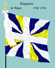 régiment de Vigier de 1740 à 1753