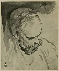Paul Verlaine (1872), frontispice pour Verlaine Dessinateur.