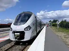Expérimentation d'utilisation du B100 sur une rame Régiolis sur la ligne Paris-Granville