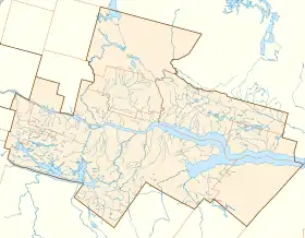 voir sur la carte de la Région métropolitaine de Saguenay