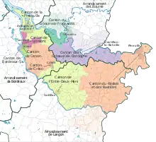 Les neuf cantons de l'Entre-deux-Mers.