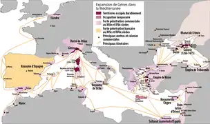 Expansion de la république de Gênes (1099-1797)