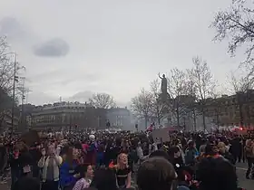 Place de la république, le 23 mars.