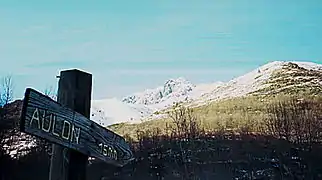 Hiver dans la Réserve naturelle régionale d'Aulon au pied du massif de l' Arbizon .- Hautes-Pyrénées.- France