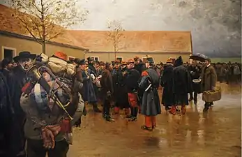 Réservistes de 1870 (1882), Paris, musée de l'Armée.
